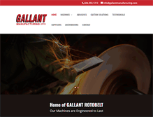 Tablet Screenshot of gallantmanufacturing.com